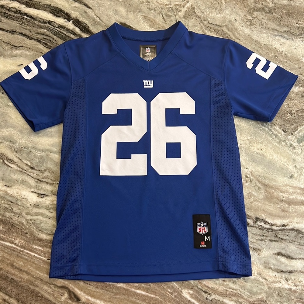 NFL NY Giants Saquon Barkley Youth Jersey
